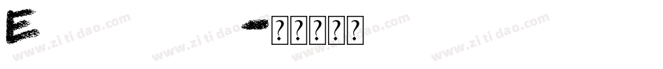 English chalk字体转换